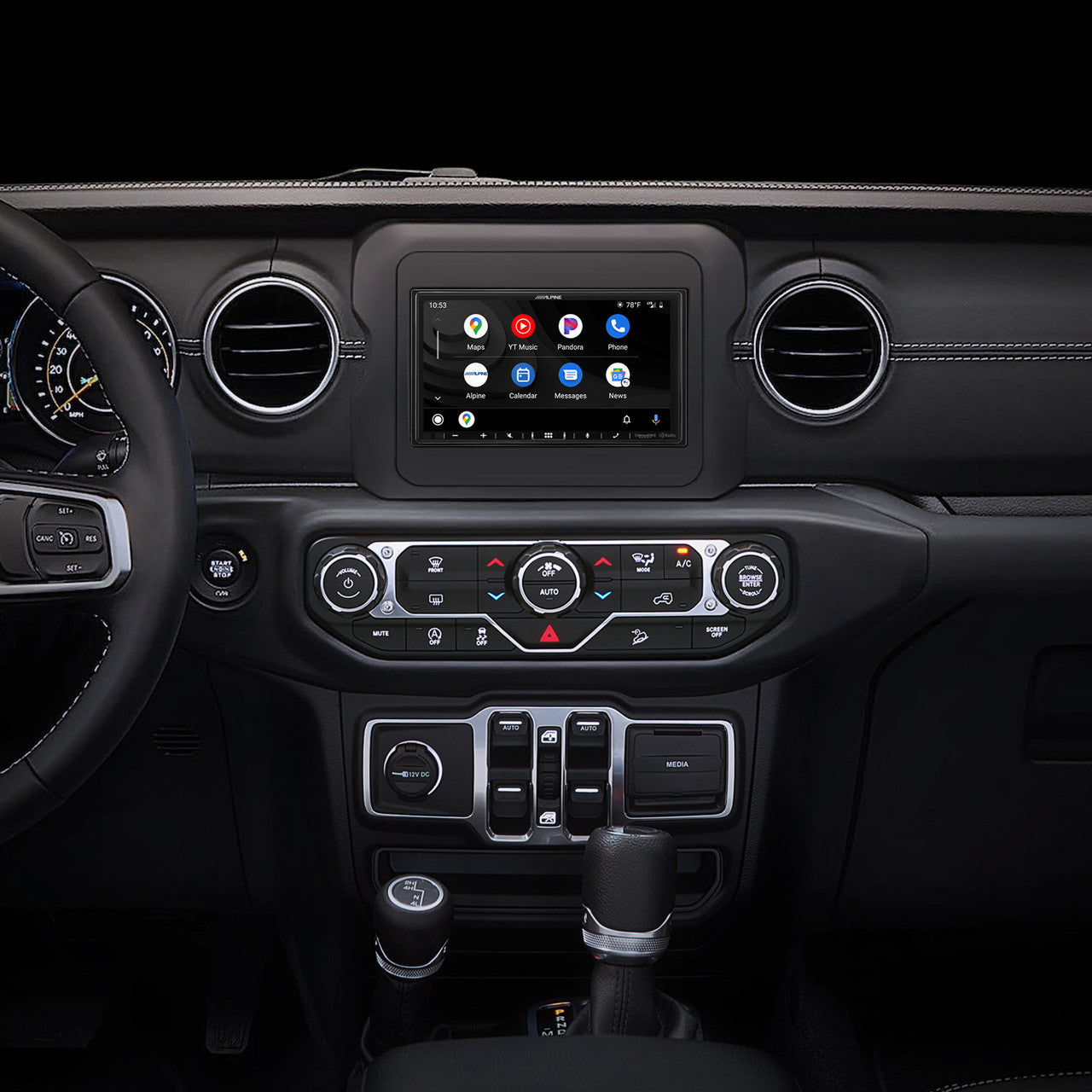Alpine i407-WRA-JL 7-inch Restyle Multimedia Receiver Compatible with 2018-Up Jeep Wrangler and 2020-Up Jeep Gladiator