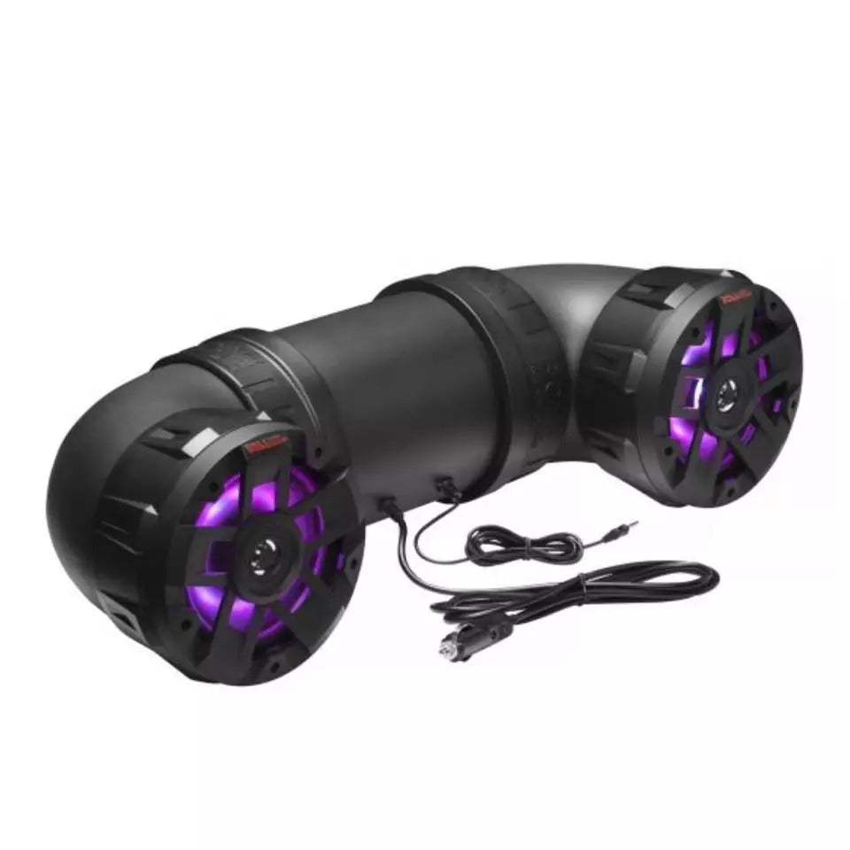 Boss Audio ATV8BRGB Powersports Plug and Play Built-in Amplifier Sound System