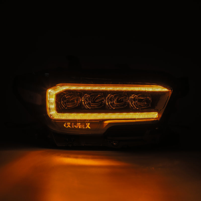 AlphaRex 16-23 Toyota Tacoma NOVA-Series LED Projector Headlights Black