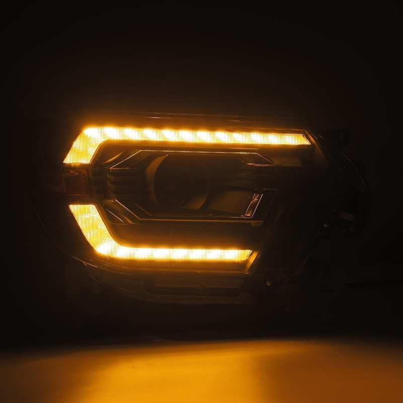 AlphaRex 12-15 Toyota Tacoma PRO-Series Halogen Projector Headlights Alpha-Black