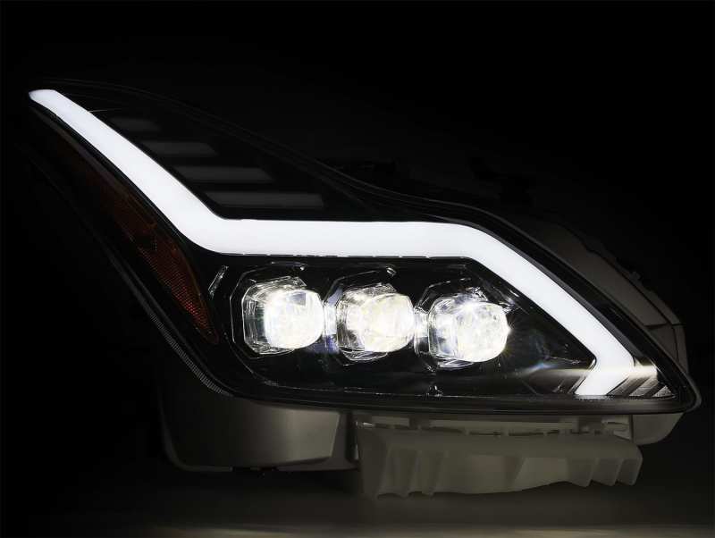AlphaRex 08-13 Infiniti G37/14-15 Q60 Coupe MK II NOVA-Series LED Projector Headlights Jet Black