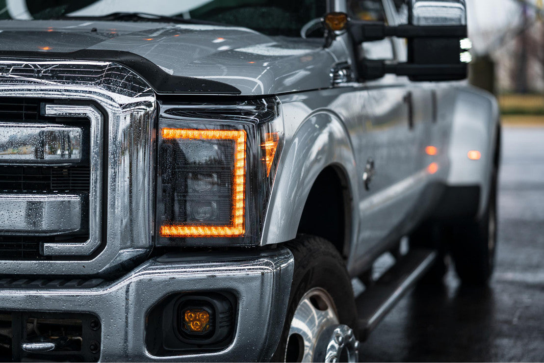 Morimoto Ford Super Duty (11-16) XB LED Headlights - Amber DRL