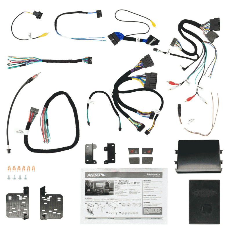 Metra 99-5849CH Ford F-150 2015-17 (with Single-Zone Climate Control) - Turb