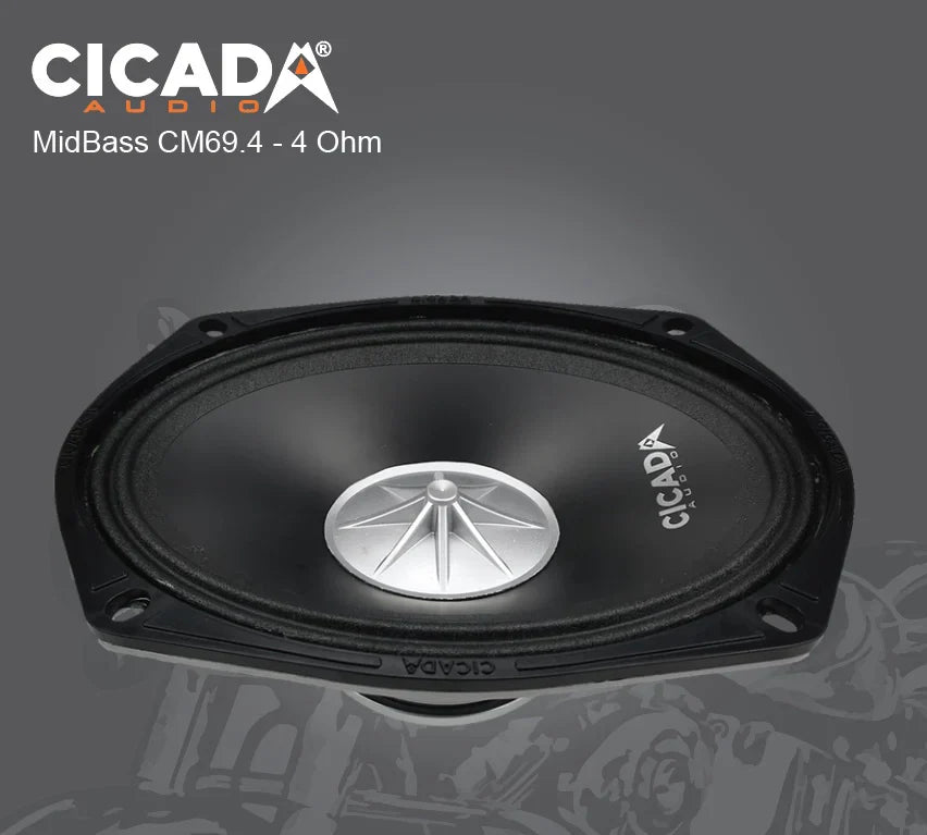 Cicada Audio CM69.4X 6X9-inch Mid-Bass Component Speakers – 4Ω