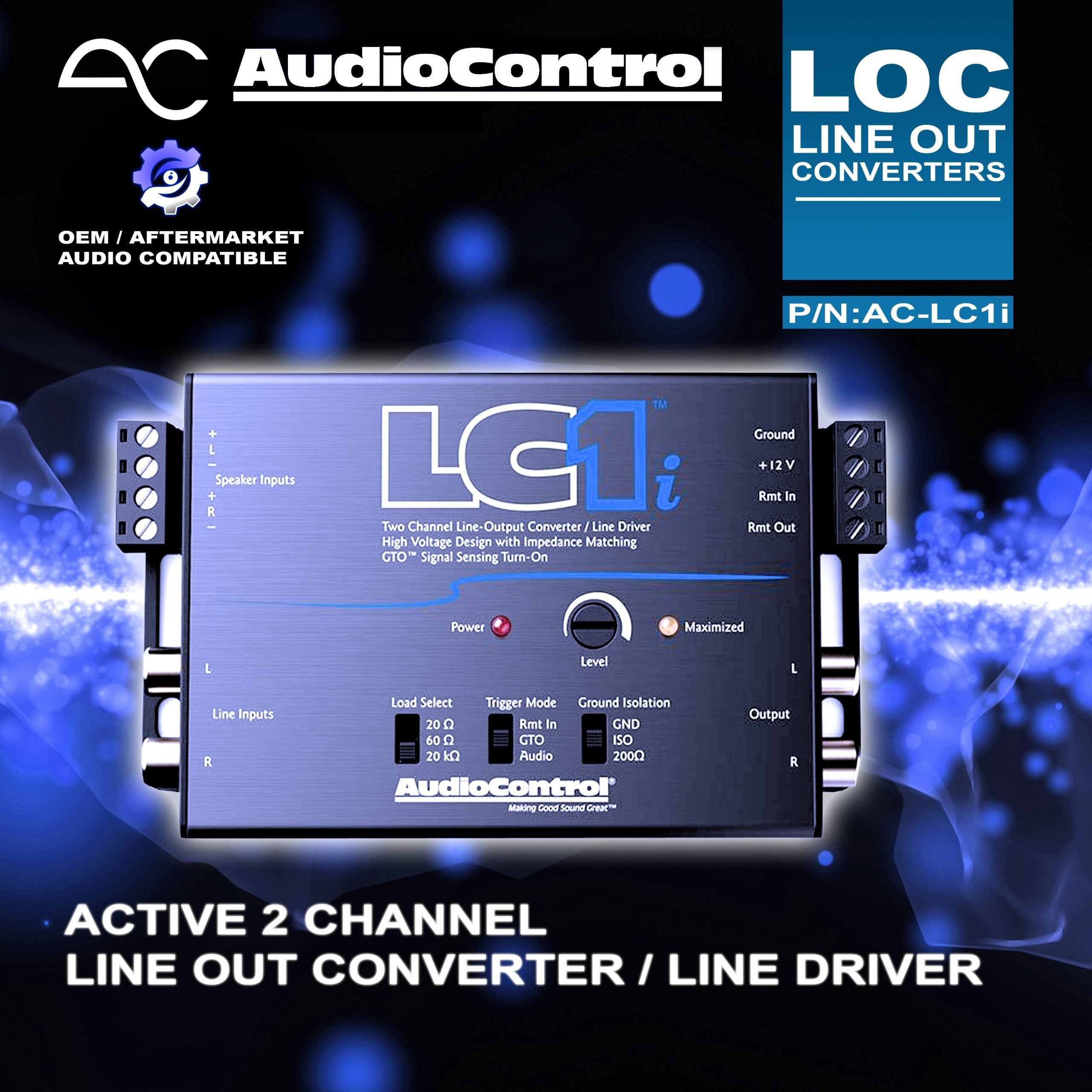 AudioControl LC1i Active Line Out Converter / Line Driver