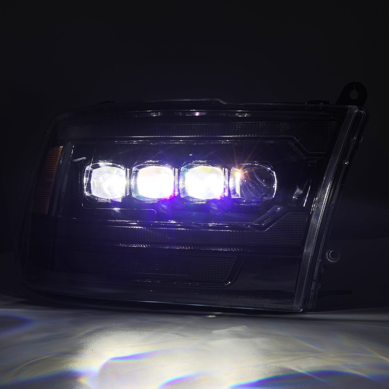 AlphaRex 09-18 Ram Truck (MK II 5th Gen 2500 Style) NOVA-Series LED Projector Headlights Alpha-Black