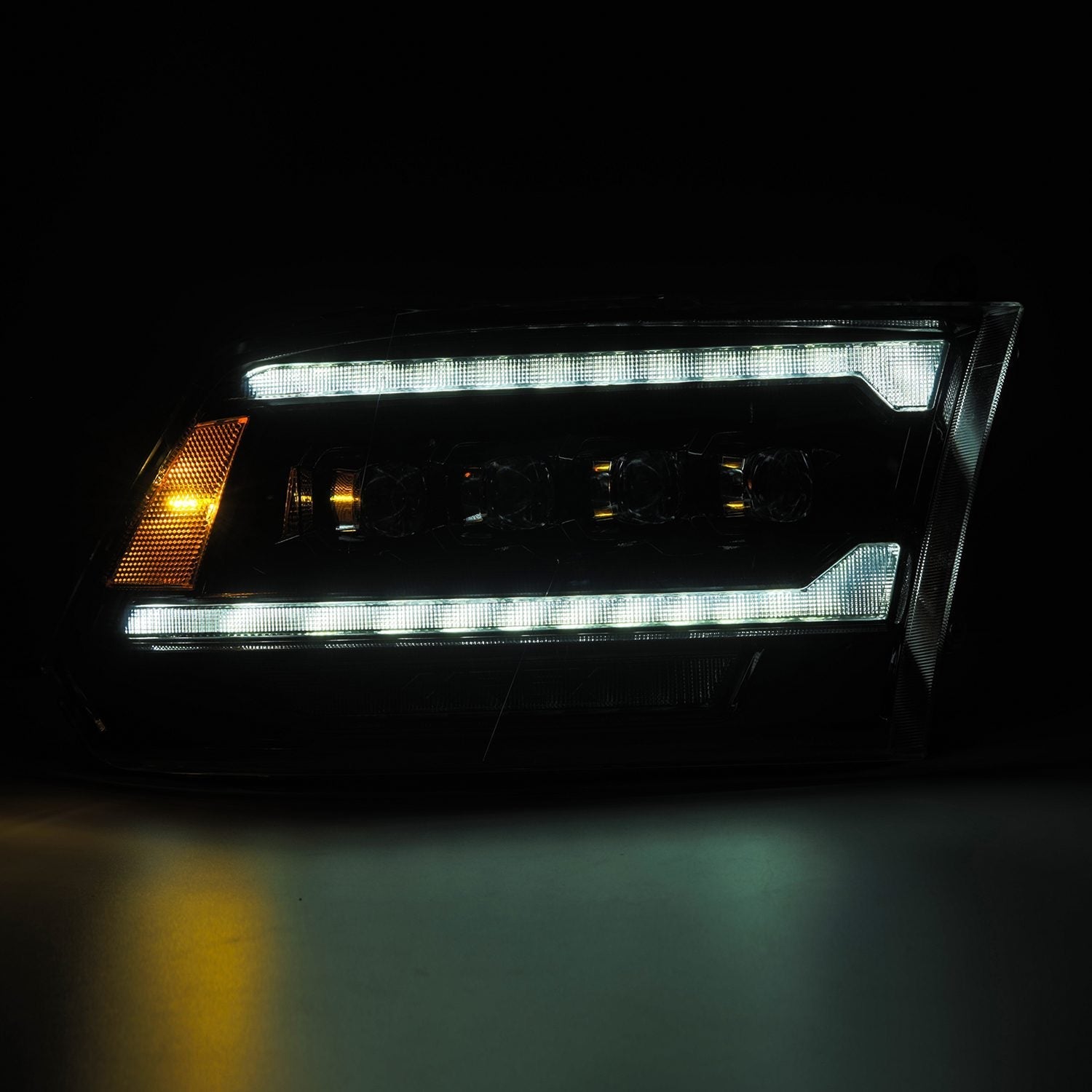 AlphaRex 09-18 Ram Truck (MK II 5th Gen 2500 Style) NOVA-Series LED Projector Headlights Alpha-Black