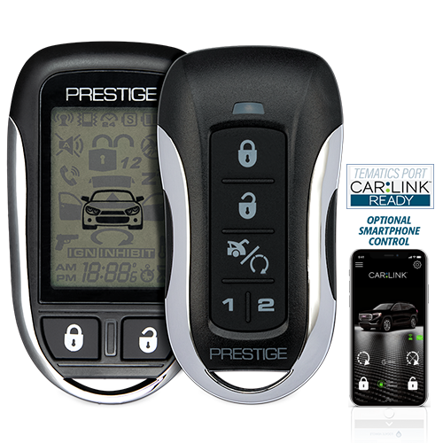 Prestige APS-997Z Two-Way LCD Command Confirming Remote Start / Keyless Entry and Security System with up to 1 Mile Operating Range