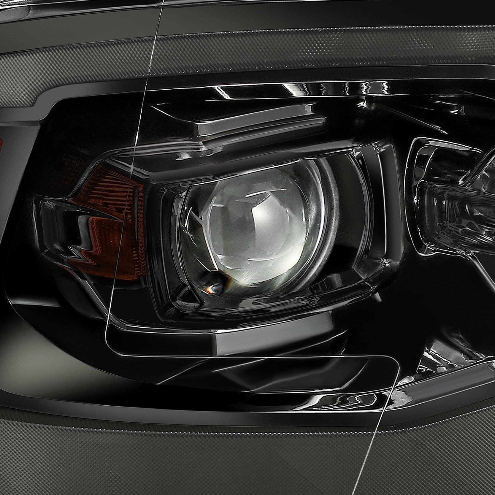AlphaRex 09-18 Ram Truck LUXX-Series LED Projector Headlights Alpha-Black