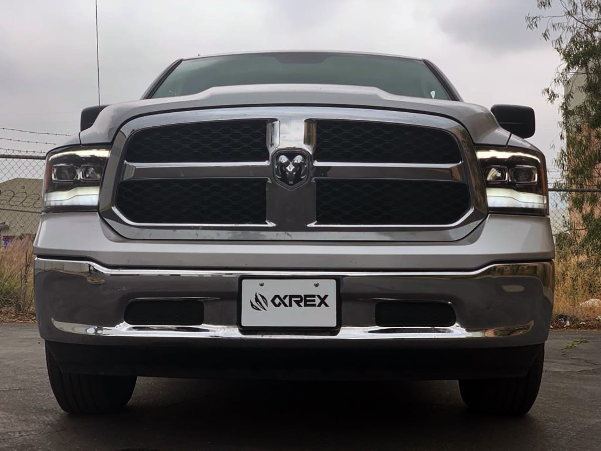 AlphaRex 09-18 Ram Truck MK II PRO-Series Halogen Projector Headlights Jet Black