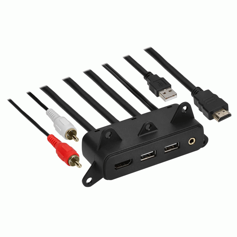 AXUSB-CH2 USB/AUX/HDMI Replacement Panel 3 Feet - Chrysler/Dodge/Jeep