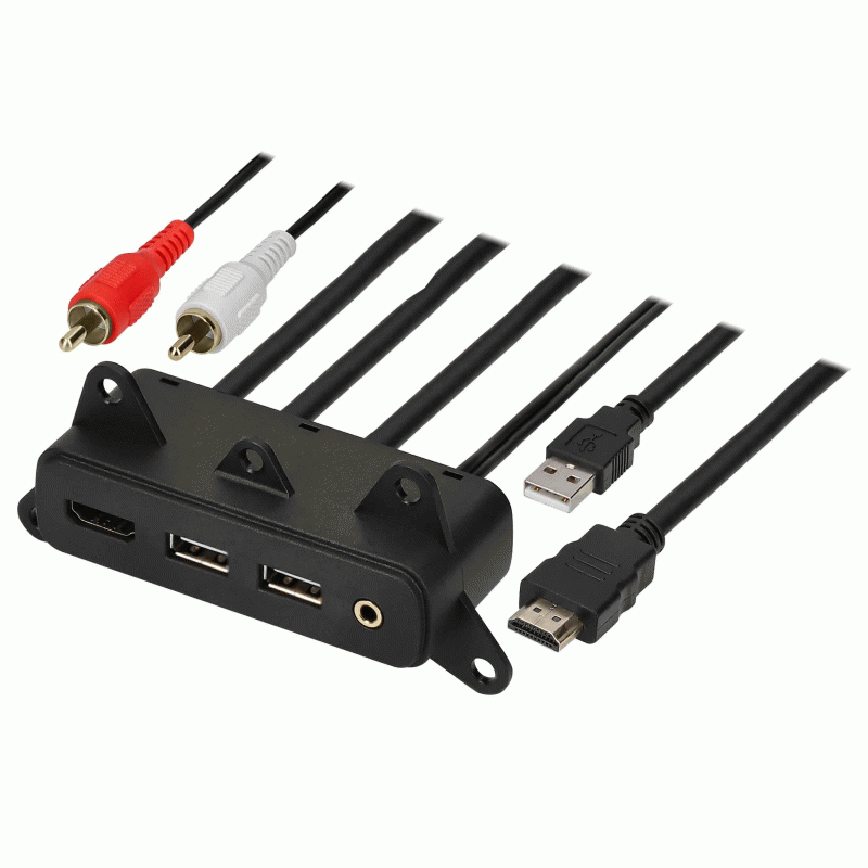 AXUSB-CH2 USB/AUX/HDMI Replacement Panel 3 Feet - Chrysler/Dodge/Jeep