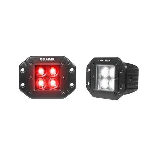 db drive DBFM4K-BL : 4/5 Watt Led Flush Mount Reverse Lights With Brake Light Function
