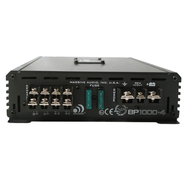 Massive audio BP1000.4 – 4 CHANNEL FULL RANGE AMPLIFIER WITH BUILT-IN OEM LINE CONVERTER