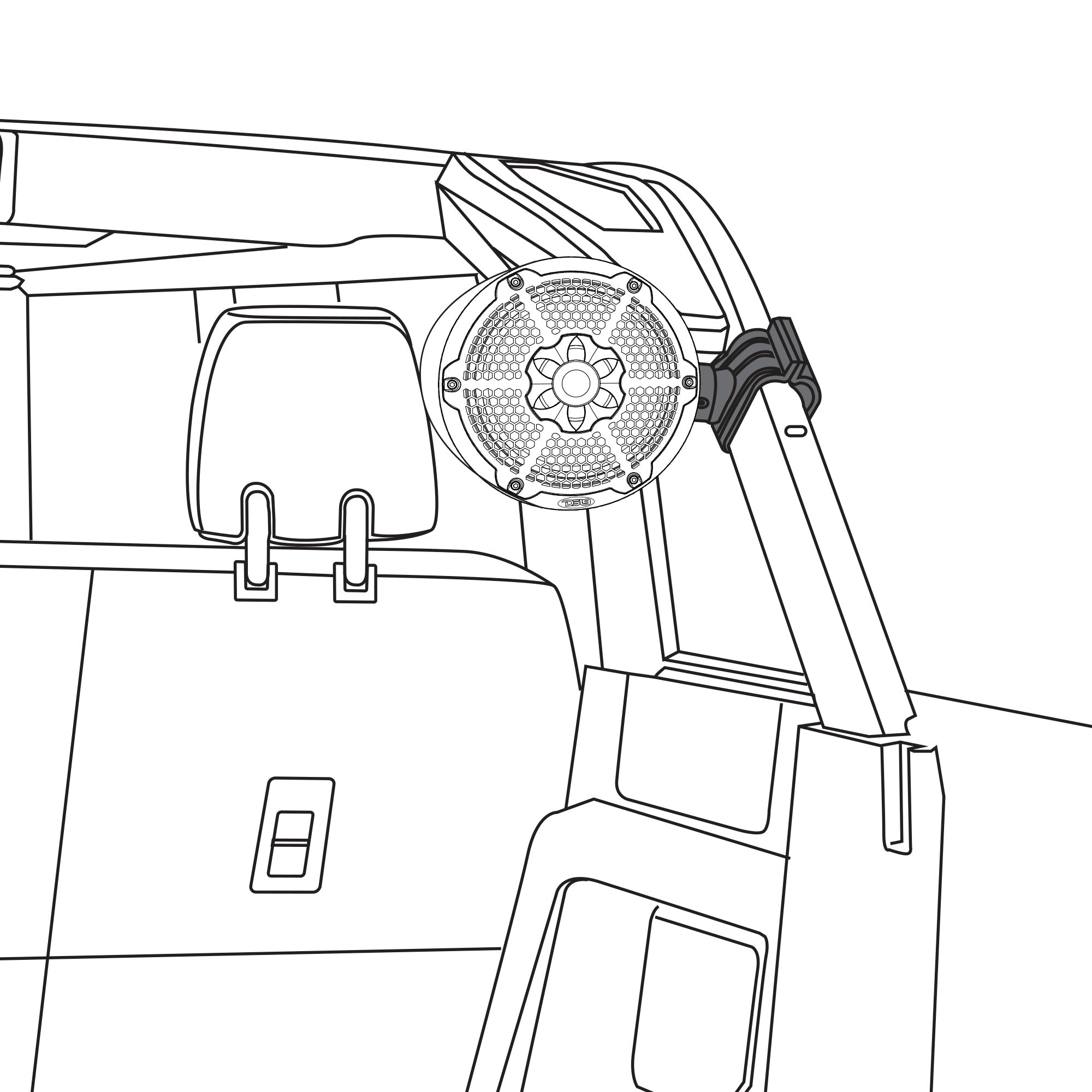 Bronco 6th Gen Roll Bar Audio Bundle – 8