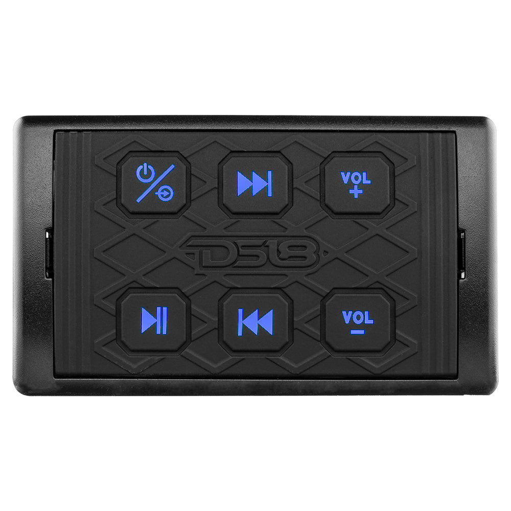 DS18 Marine And Powersports Waterproof Bluetooth Audio Receiver With Controls