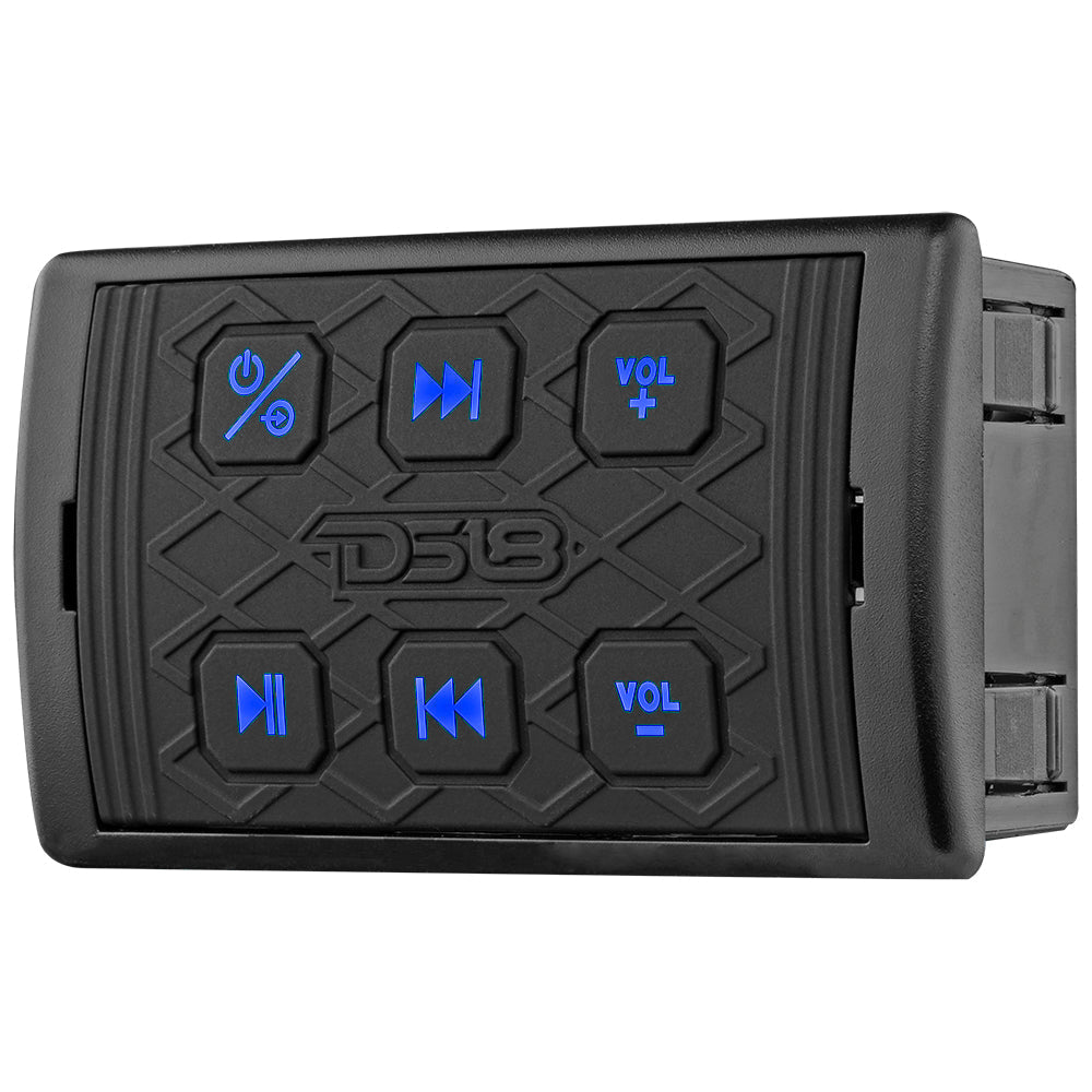 DS18 Marine And Powersports Waterproof Bluetooth Audio Receiver With Controls
