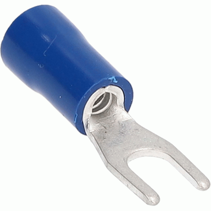 BVST8 Blue Vinyl Spade Terminal 16-14 Gauge #8