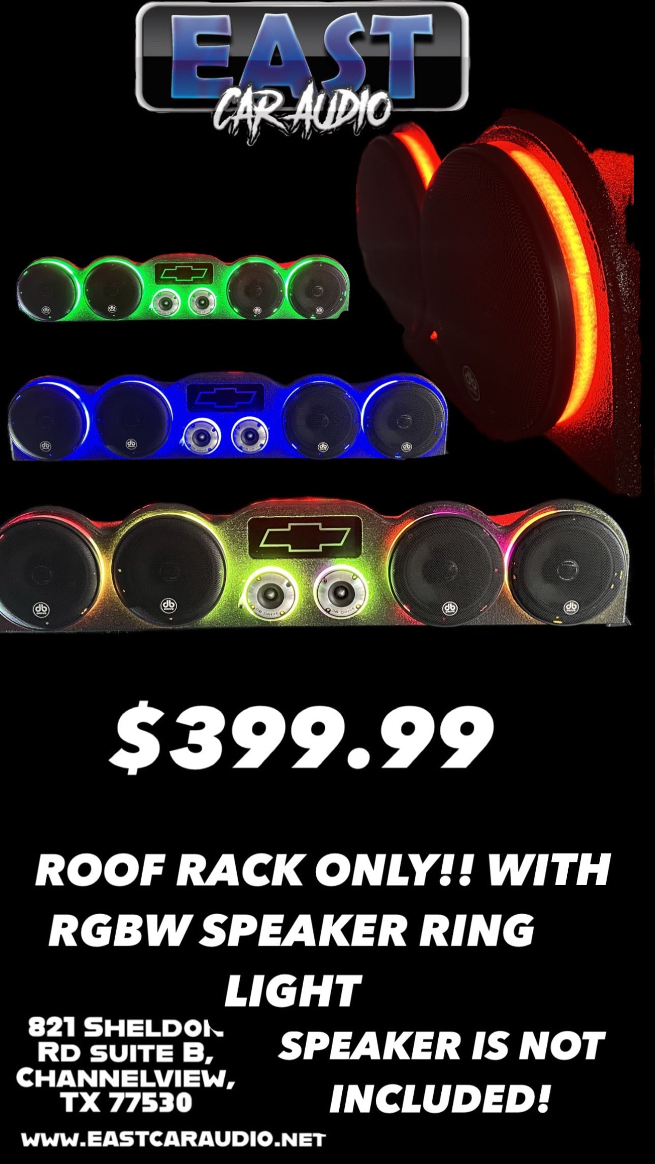 ROOF RACK Combo for Chevy. GMC, Ford or Ram Single Cab, EXT Cab and Crew Cab Truck.