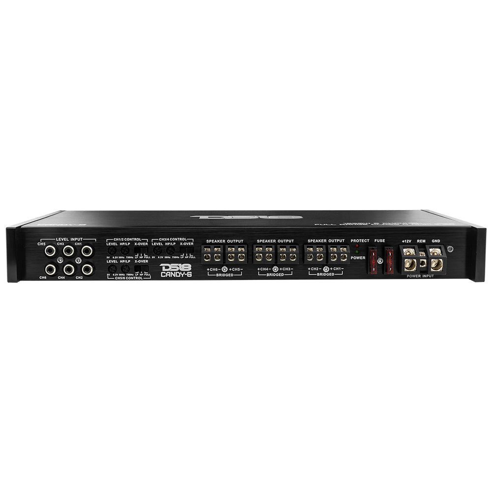 DS18 CANDY-6 Full-Range Class D 6-Channel Car Amplifier 1800 Watts