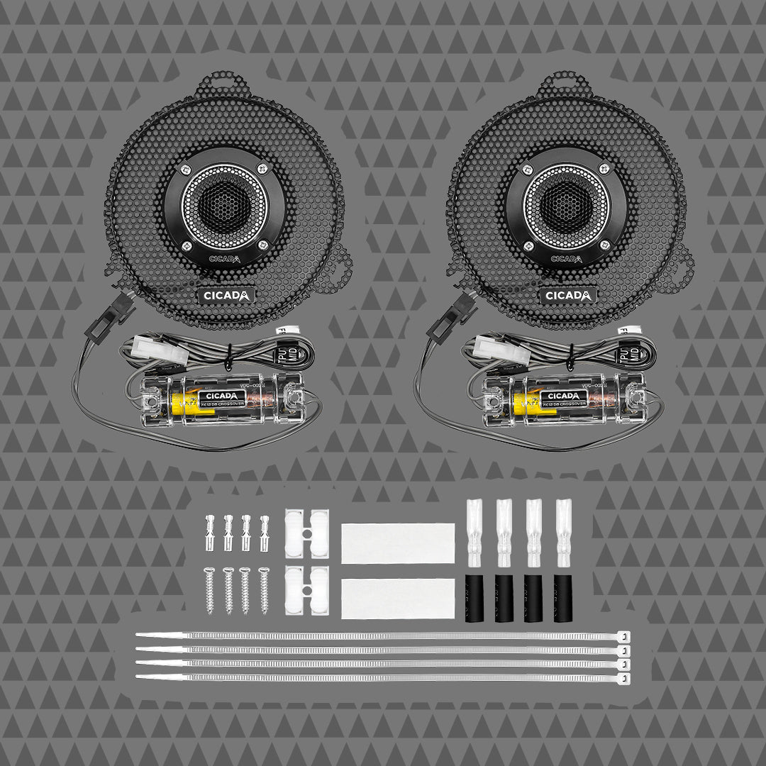 Cicada audio CHDSGGTK 2014 + Steet Glide Grill w/ Tweeters