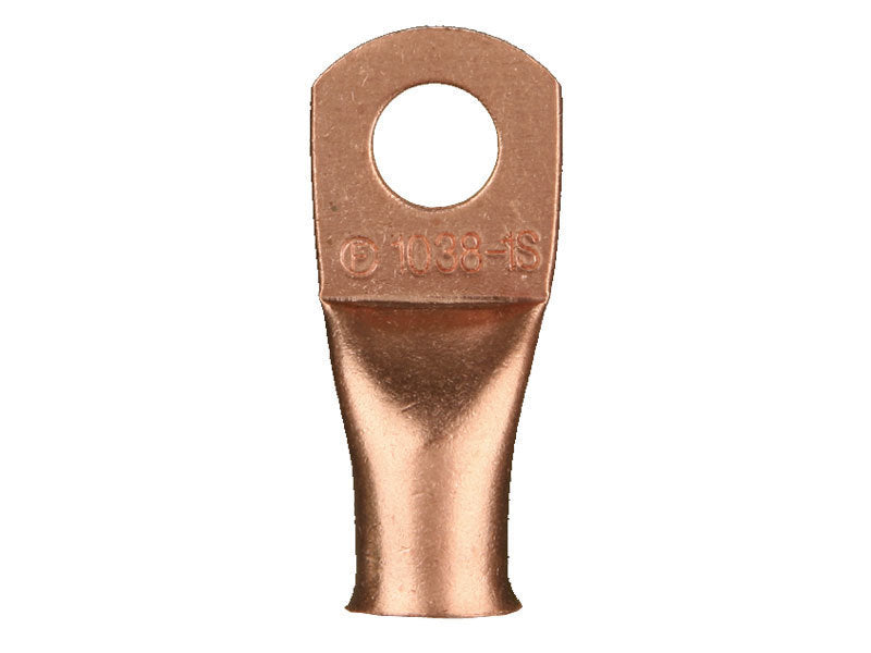 Install bay CUR2038 Copper Uninsulated Ring Terminal 2/0 Gauge 3/8 inch