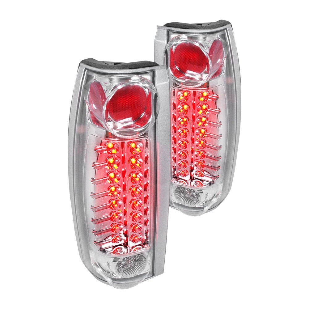 Spec-D 88-00 Chevy Silverado GMC Sierra LED Tail Lights Clear