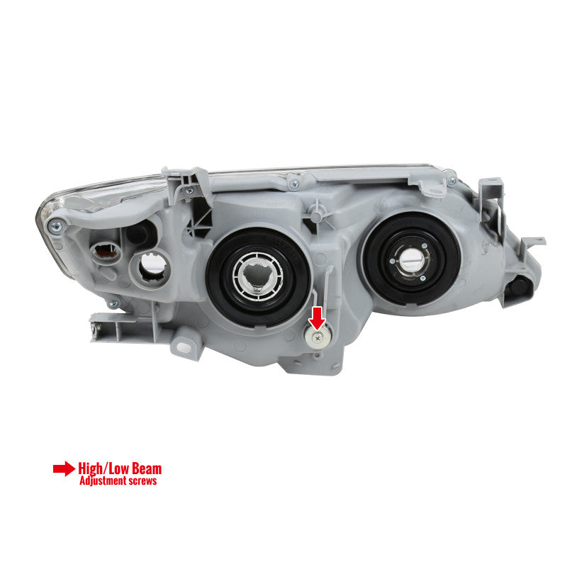 Spec-D 12-14 Toyota Camry Headlights Projector Jet Black/Clear Amber