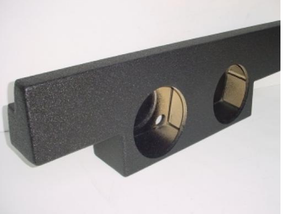 2001-2007 Chevy Crew Cab Non HD Rear Seat Sub Box 2x12 Poly