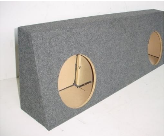 2006-2008 Dodge Mega Cab Behind The Rear Seat Sub Box Carpeted 2 x 10