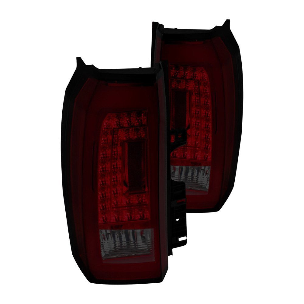 Spec-D 15-20 Chevrolet Tahoe Suburban LED Tail Lights Red Smoked