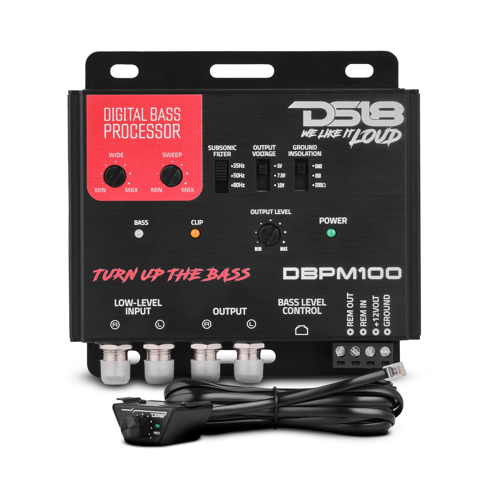 Digital Bass Processor 2-Channel Pre-Amp Input / Output