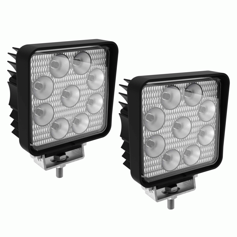 Square Driving Lights - 9 LED (2PK) - DL-DL4S