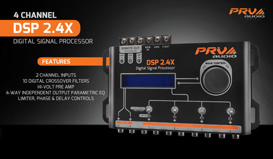PRV DSP2.4X 4 CHANNEL DIGITAL SIGNAL PROCESSOR