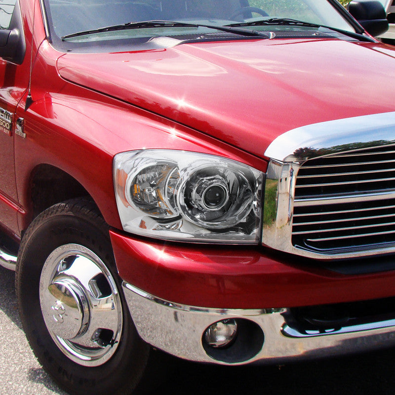 Spec-D 06-08 Dodge Ram 1500 2500 3500 Pro Headlights Chrome
