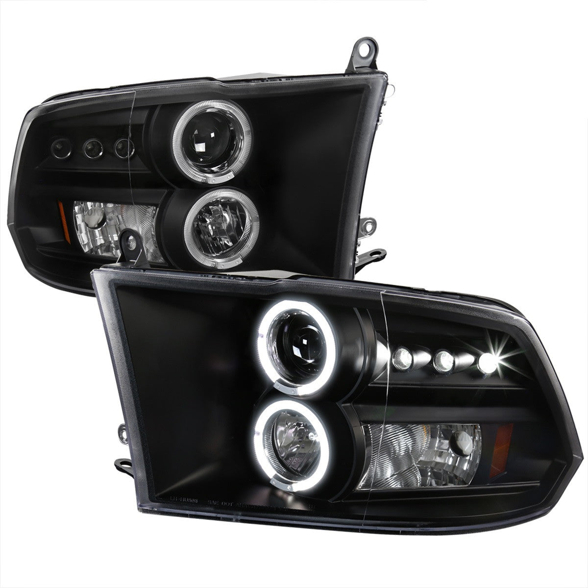 Spec-D 09-18 Dodge Ram 1500 2500 3500 Projector Headlights SEQ Chrome