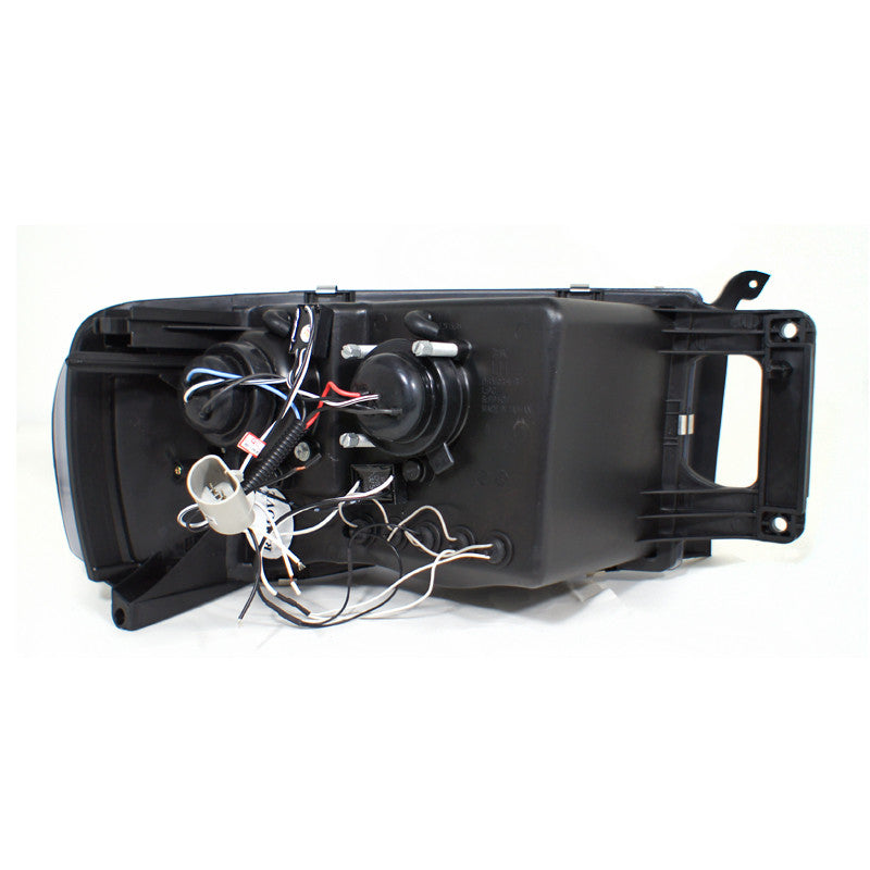 Spec-D 02-05 Dodge Ram Dual Halo Projector Headlights Smoked