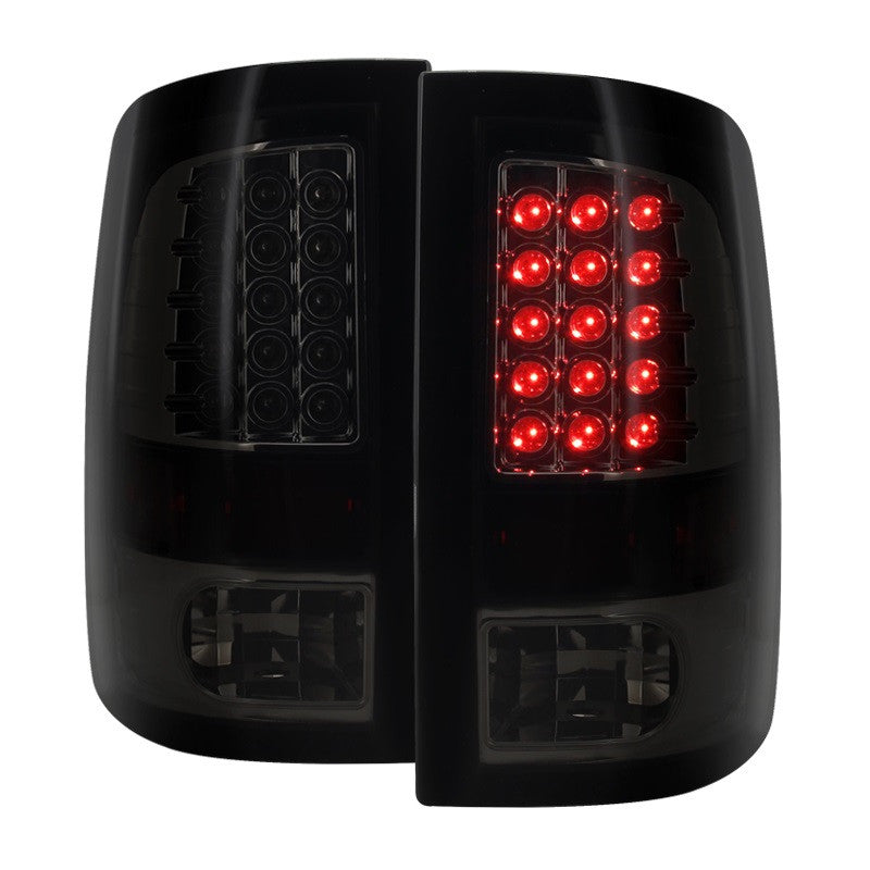 Spec-D 09-18 Dodge Ram LED Tail Lights Black/Smoked Lens