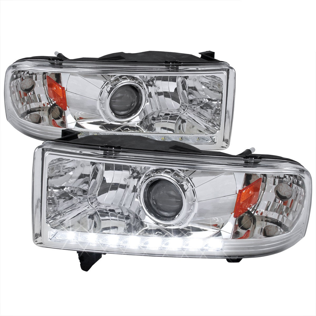 Spec-D 94-02 Dodge Ram 1500 2500 3500 Headlights Chrome