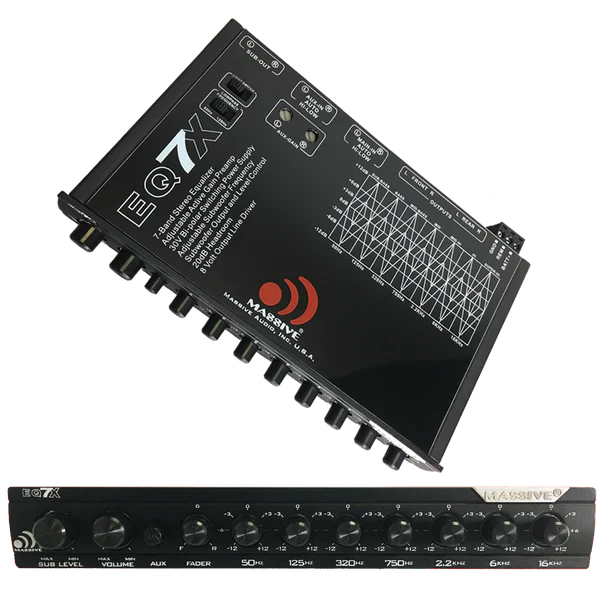 Massive audio EQ7X 7 Band Car Audio Graphic Equalizer