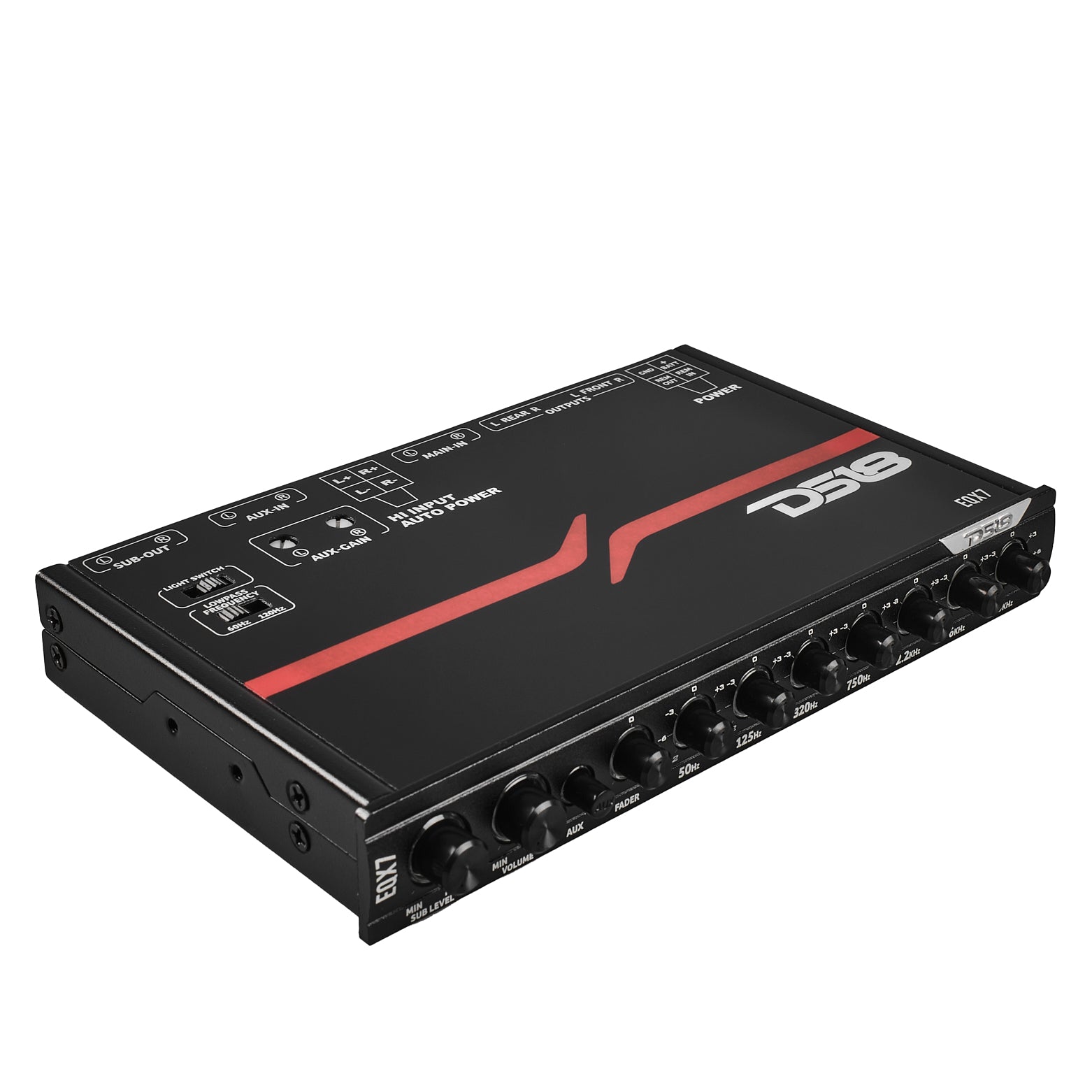 DS18 High Volt 7-Band Equalizer with High Level Input and Auto Turn On