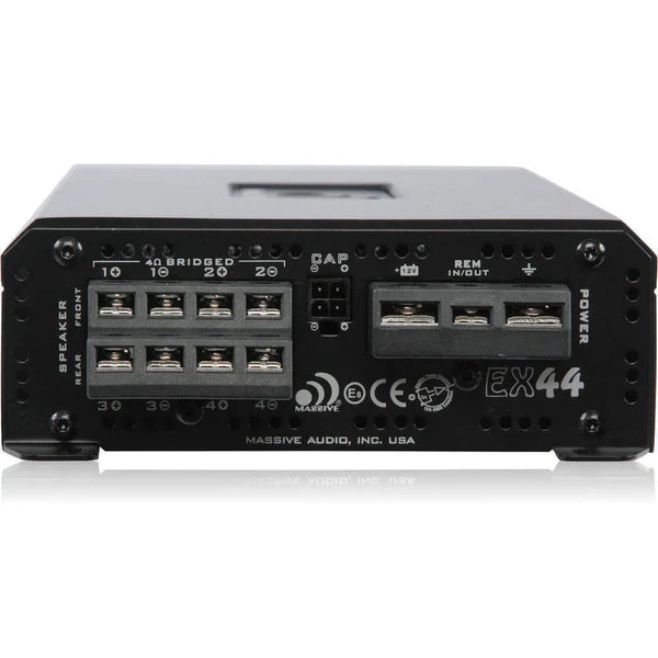 Massive audio EX44 - 100 Watts RMS x 4 @ 4 Ohm 4 Channel Amplifier