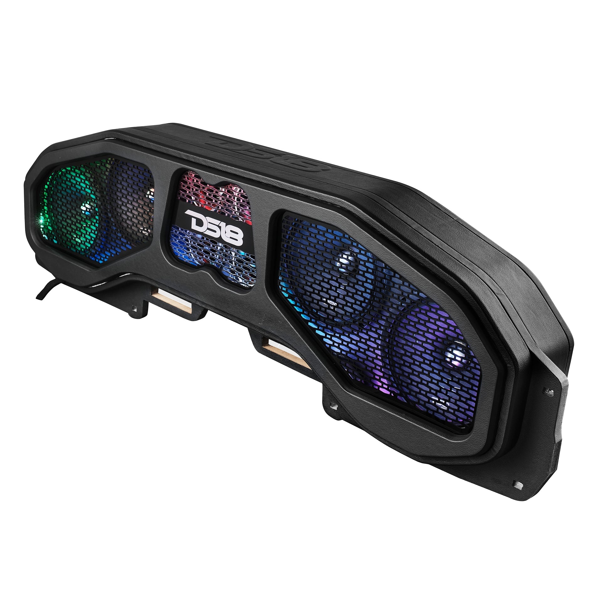 Jeep JL, JT Overhead Sound Bar Package With Vinyl Finish and Dream LED Lights 4 x 8