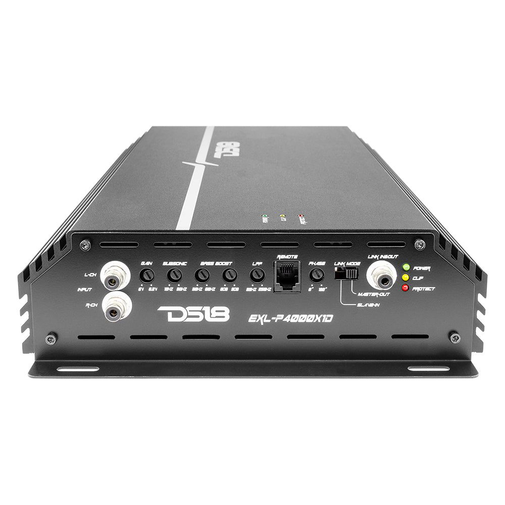 EXL 1-Channel Class D Amplifier 4000 Watts Rms @ 1-Ohm Made In Korea