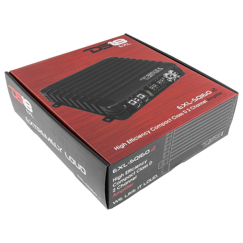 DS18 EXL Full Range Class D 2 Channel Amplifier 320 Watts