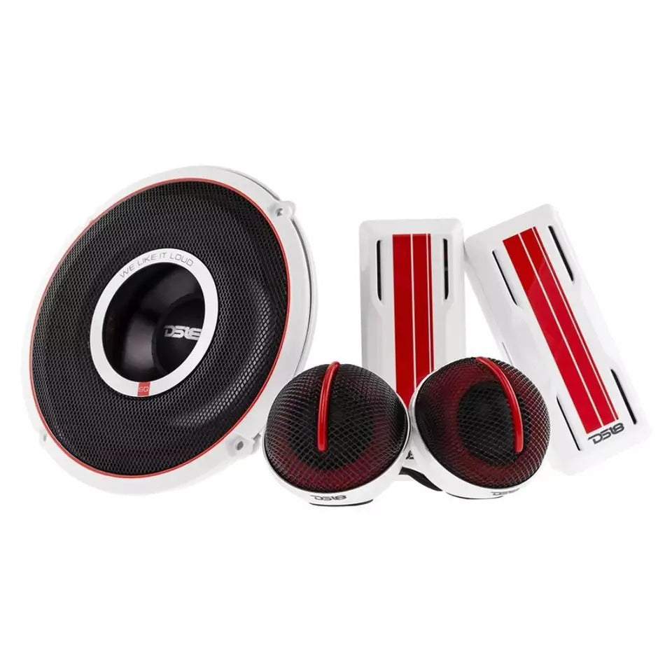 DS18 SQCOMP 300 Watts Max Power 2-Way 6.5 Inch Car Audio Component Speaker Sy...
