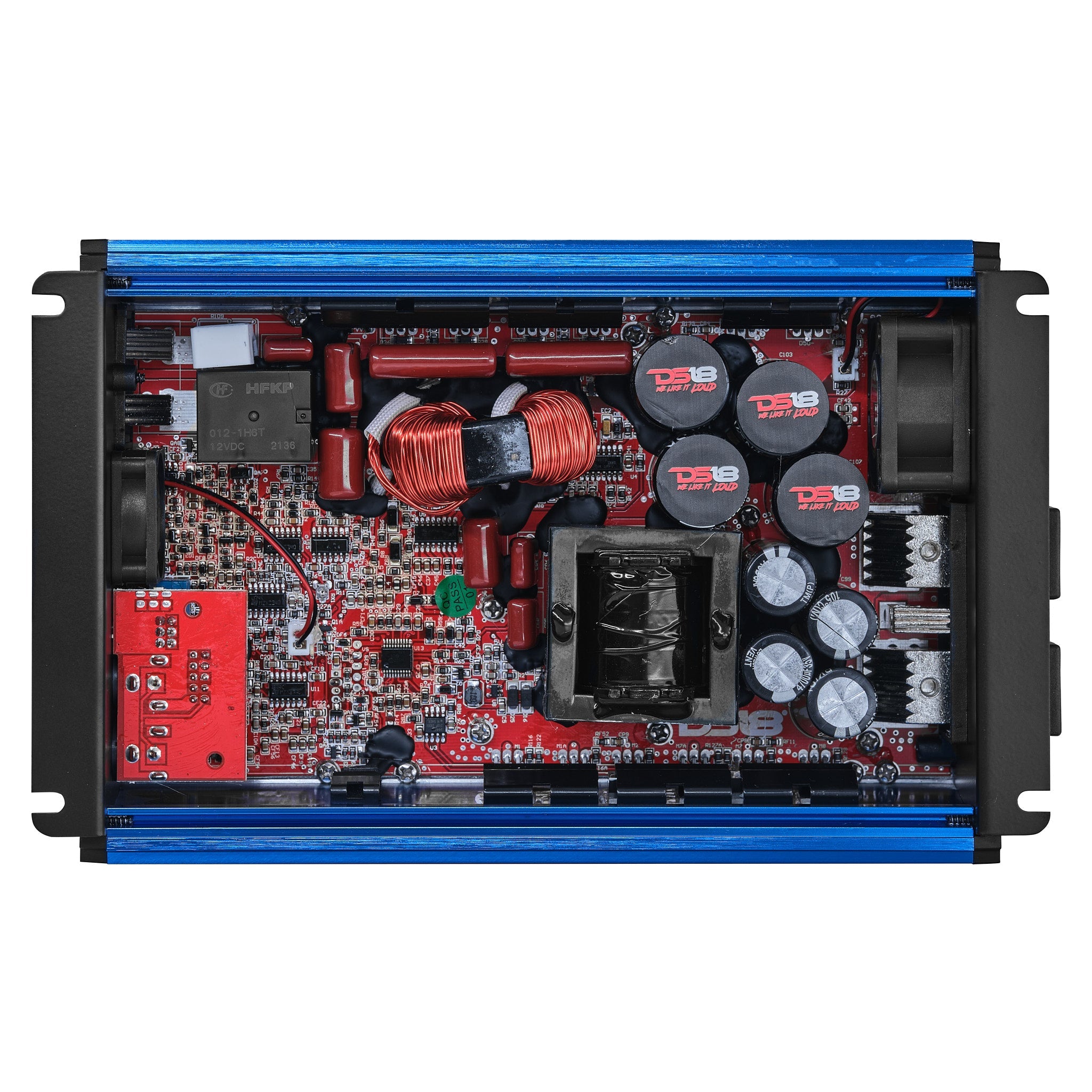 FRP Compact Full-Range Class D 1-Channel Amplifier 2,500 Watts Rms @ 1-Ohm