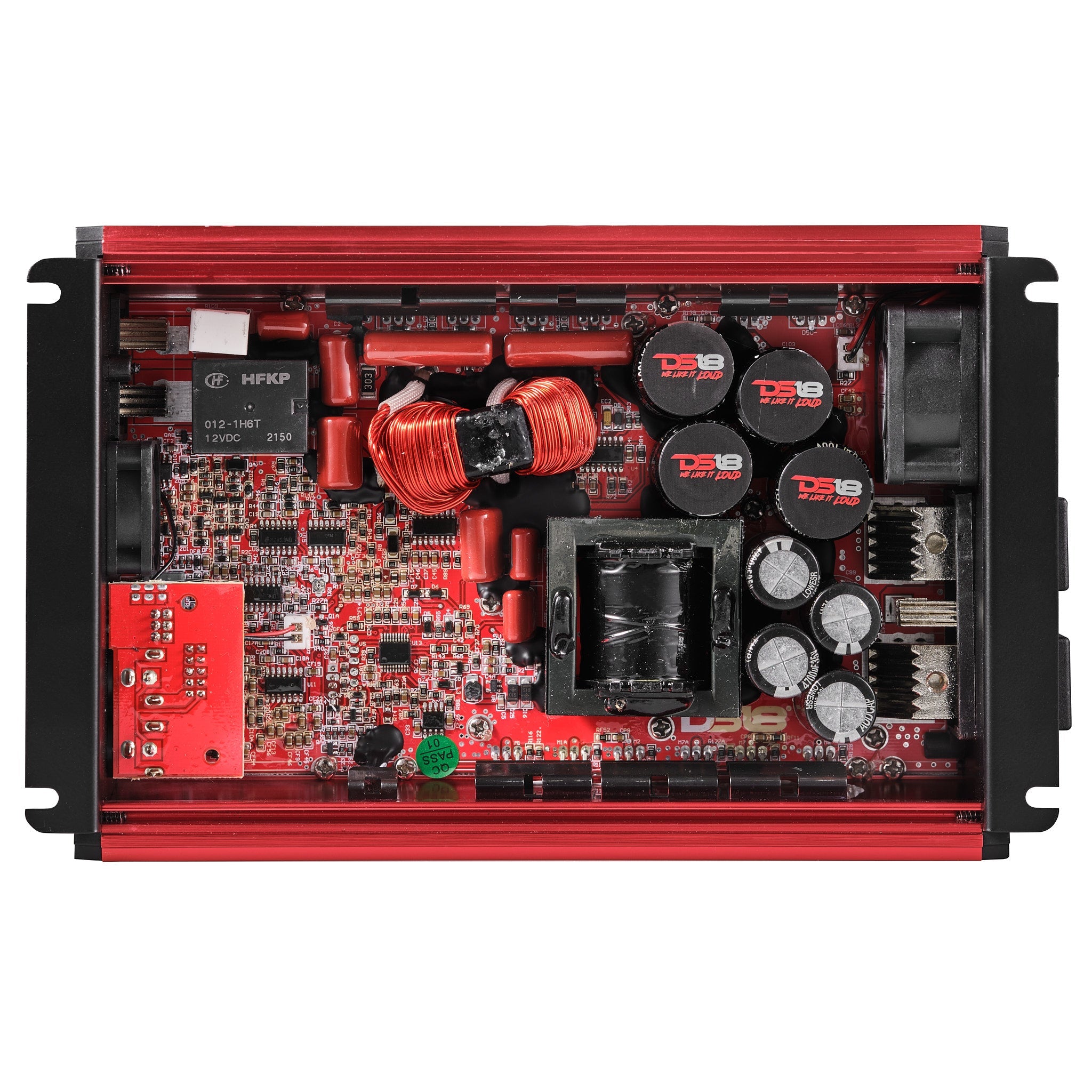 FRP Compact Full-Range Class D 1-Channel Amplifier 2,500 Watts Rms @ 1-Ohm