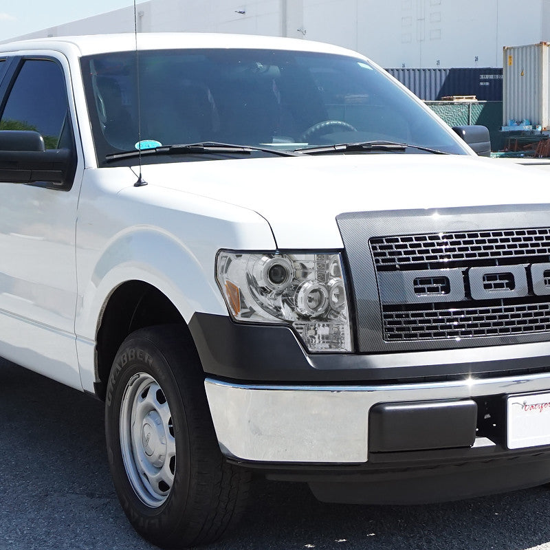 Spec-D 09-14 Ford F150 Dual Halo Projector Headlights Chrome
