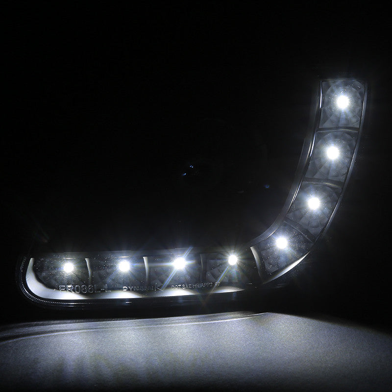 Spec-D 97-04 Ford Expedition F150 Headlights LED Strip Black